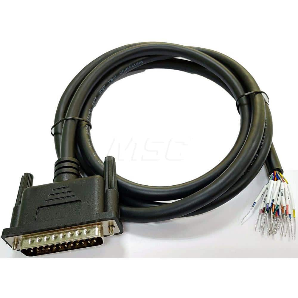 5' Male Serial Connector DB25 Computer Data Cable MPN:DBC-25MW-05