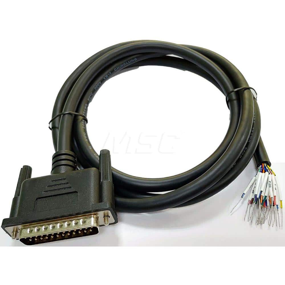 25' Male Serial Connector DB25 Computer Data Cable MPN:DBC-25MW-25