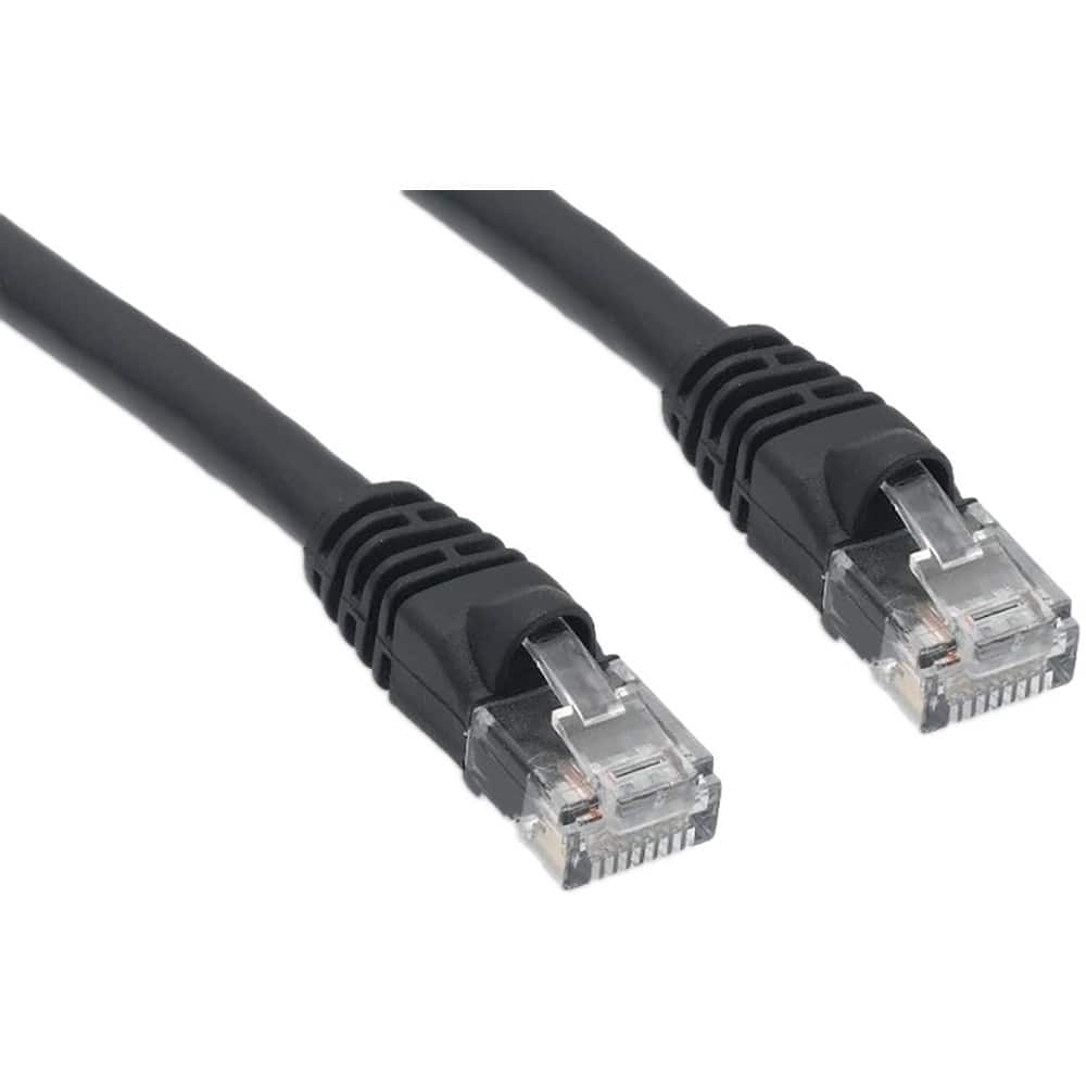 Network & Ethernet Cable, Wire Size: 24.000 , Transmission Speed: 350MHz , Color: Black  MPN:MRJ-L5E-01BLK10