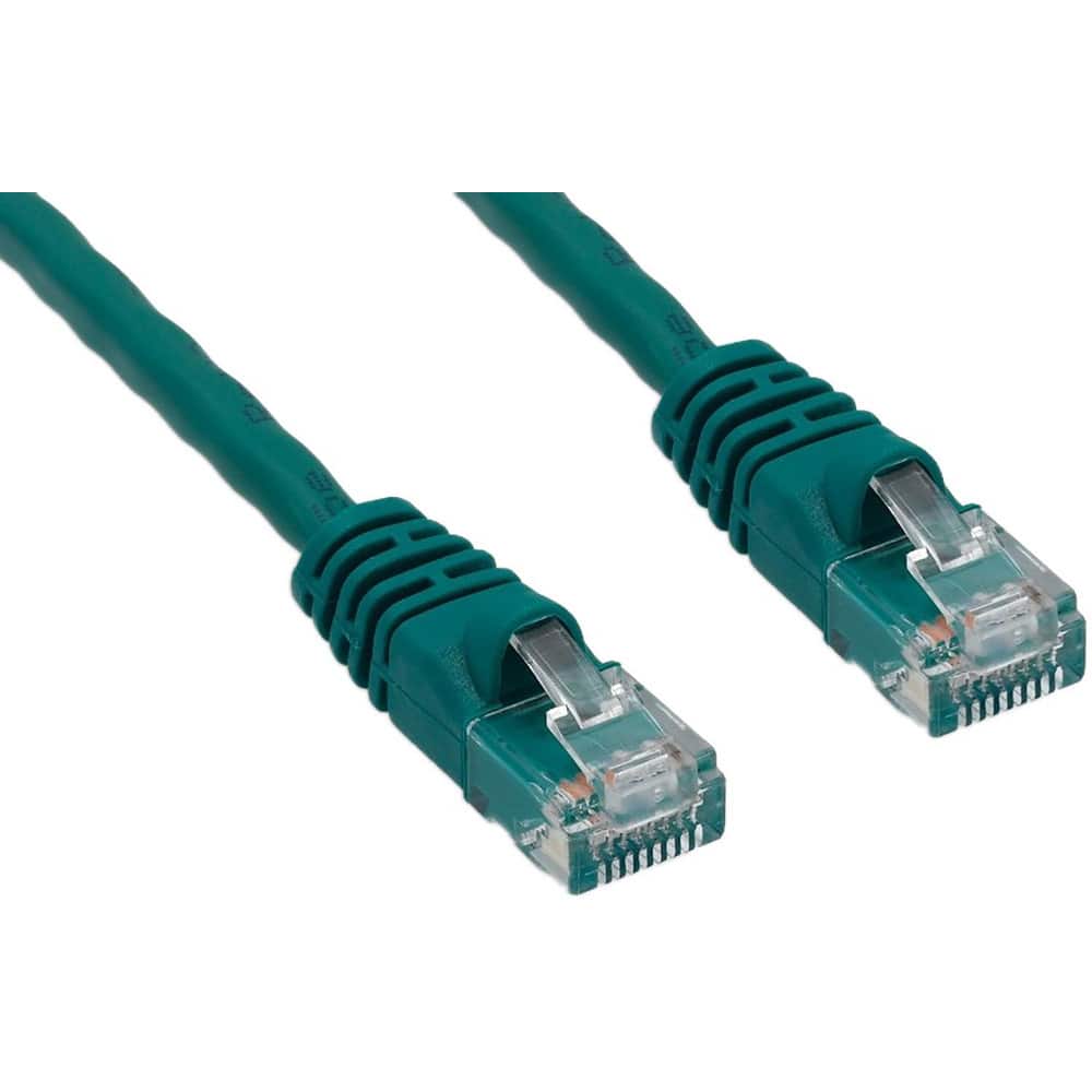 Network & Ethernet Cable, Wire Size: 24.000 , Transmission Speed: 350MHz , Color: Green  MPN:MRJ-L5E-01GRE10