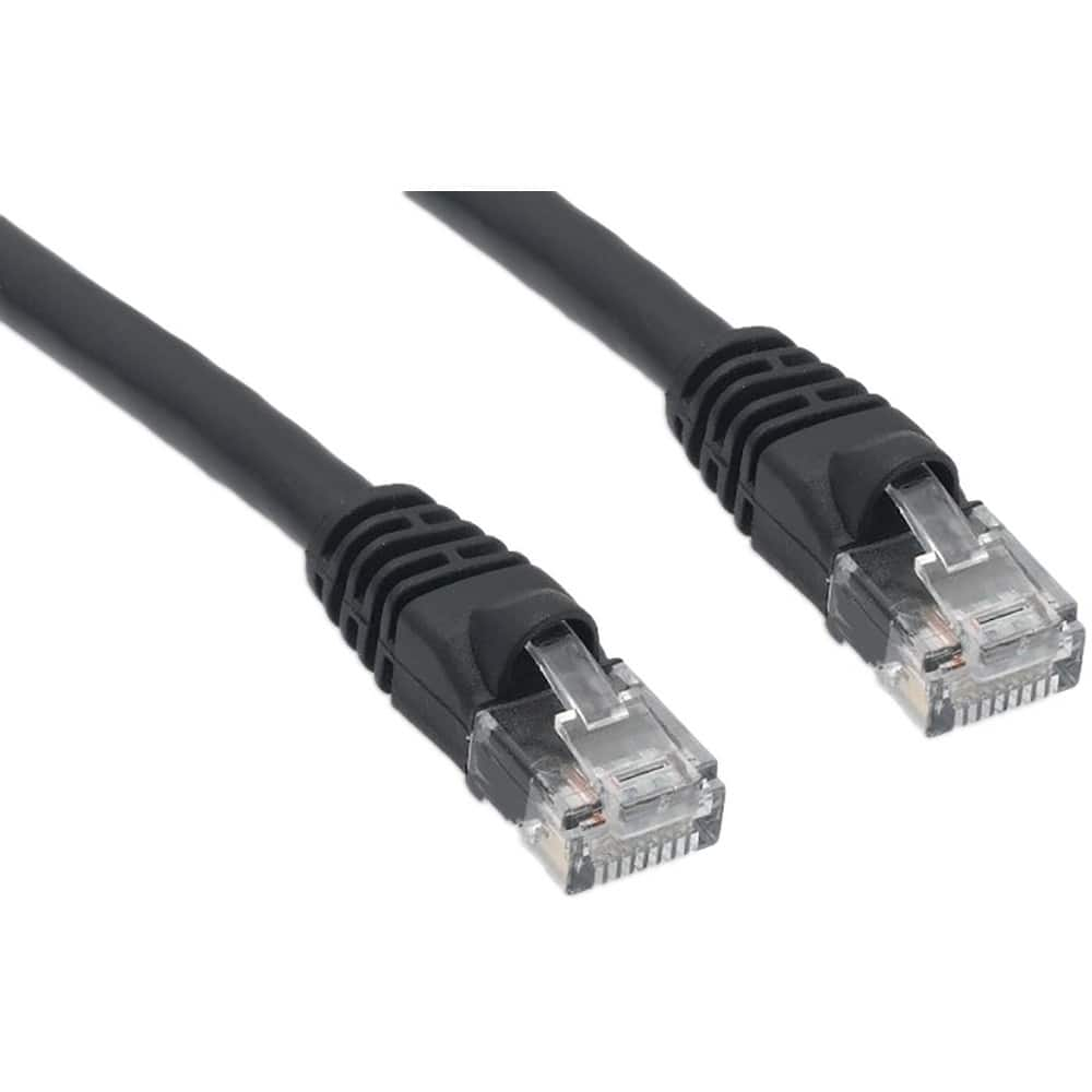 Network & Ethernet Cable, Wire Size: 24.000 , Transmission Speed: 550MHz , Color: Black  MPN:MRJ-L6U-01BLK10