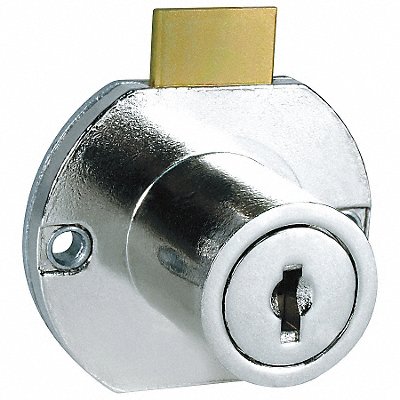 Cabinet Drawer Dead Bolt Lock Gld Round MPN:C8703-C346A-3