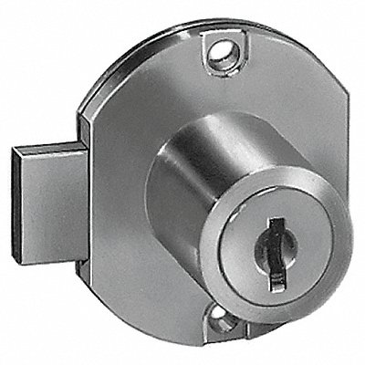 Cabinet Drawer Dead Bolt Lock Silr Round MPN:C8704-C415A-14A