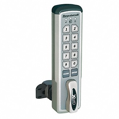 Electronic Keyless Lock Brushed Nickel MPN:REG-S-V-3