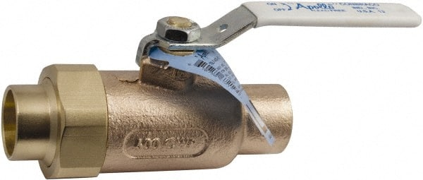 Single Union Ends Manual Ball Valve: 2