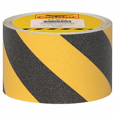 AntiSlip Tape 60 ftLx4 inW BLK/YLW PK3 MPN:GRAN15293