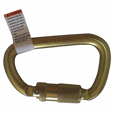 Carabiner Steel 4-1/16 in L Auto-Lock MPN:16V856