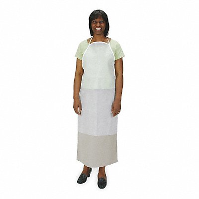 Bib Apron Univ White Polypropylene PK100 MPN:2KTT8