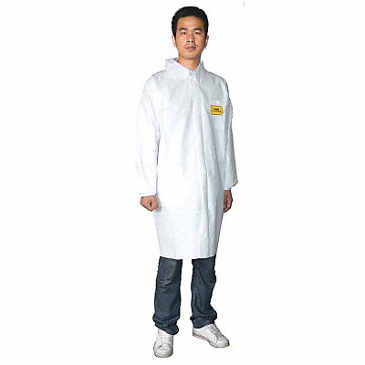 Lab Coat White Button M PK8 MPN:30C560