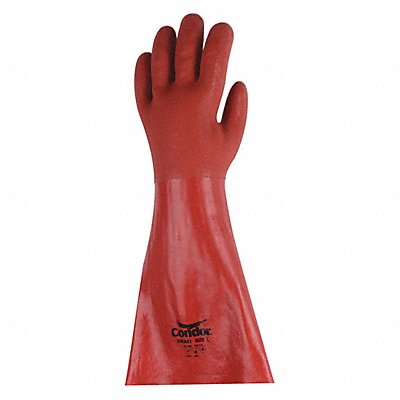 Chem Resist Glove PVC 18 In L Red PR MPN:22KA61