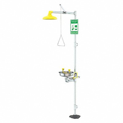 Drench Shower Yellow SS 94-3/4 in H MPN:49EV44