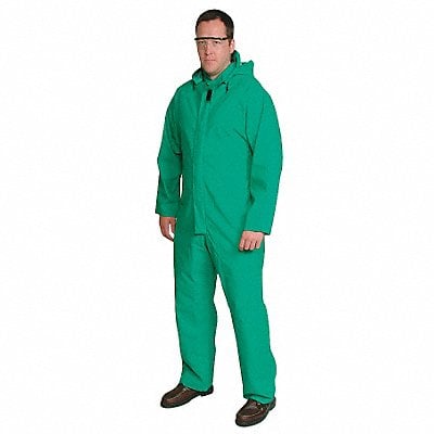 FR Coverall Rain Suit Green 4XL MPN:1FBA3