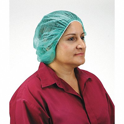 Bouffant Cap Green 21 in dia PK100 MPN:1TTV2