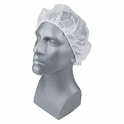 H8282 Bouffant Cap White 24 in dia PK1000 MPN:23KX17