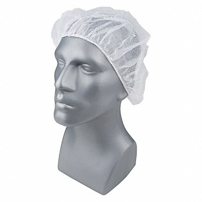 H8283 Bouffant Cap White 24 in dia PK100 MPN:23KX18