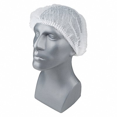 H8287 Bouffant Cap White 24 in dia PK100 MPN:23KX19