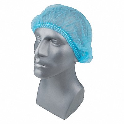 H8287 Bouffant Cap Blue 24 in dia PK100 MPN:23KX22