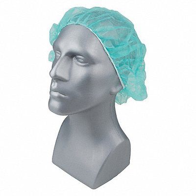 H8282 Bouffant Cap Green 24 in dia PK1000 MPN:23KX23