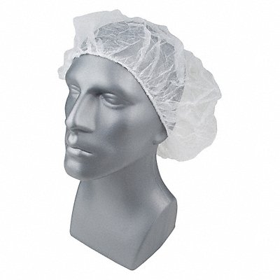 H8285 Bouffant Cap White 28 in dia PK1000 MPN:23KX27