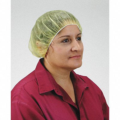 D2139 Bouffant Cap Yellow 28 in dia PK100 MPN:3EZD6