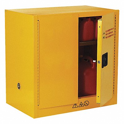 Flammable Safety Cabinet 22 gal Yellow MPN:42X497