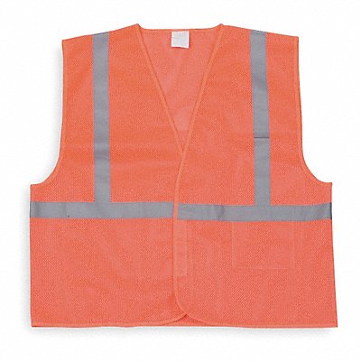 High Visibility Vest Class 1 L Orange MPN:1YAD5