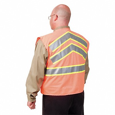 High Visibility Vest Class 2 2XL Orange MPN:1YAL6