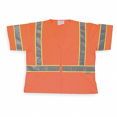 Cool Dry Hi Vis Vest Class 3 2XL Orange MPN:1YAU7