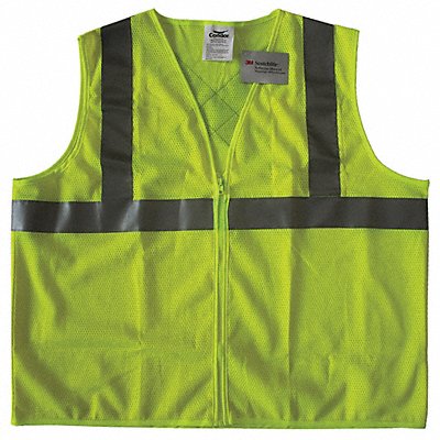 Safety Vest Yellow/Green 2XL Zipper MPN:491T04