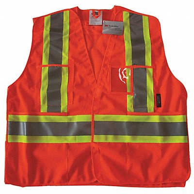 Safety Vest Orange/Red L/XL MPN:491T13