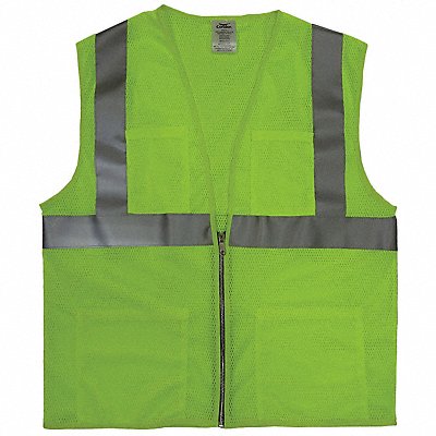 Cool Dry Hi Vis Vest Class 2 4XL Lime MPN:4GJP6