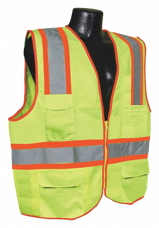 J6029 High Visibility Vest Yellow/Green XL MPN:53YM67