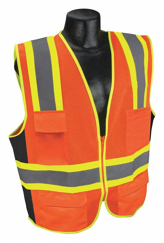 High Visibility Vest Orange/Red M MPN:53YM73