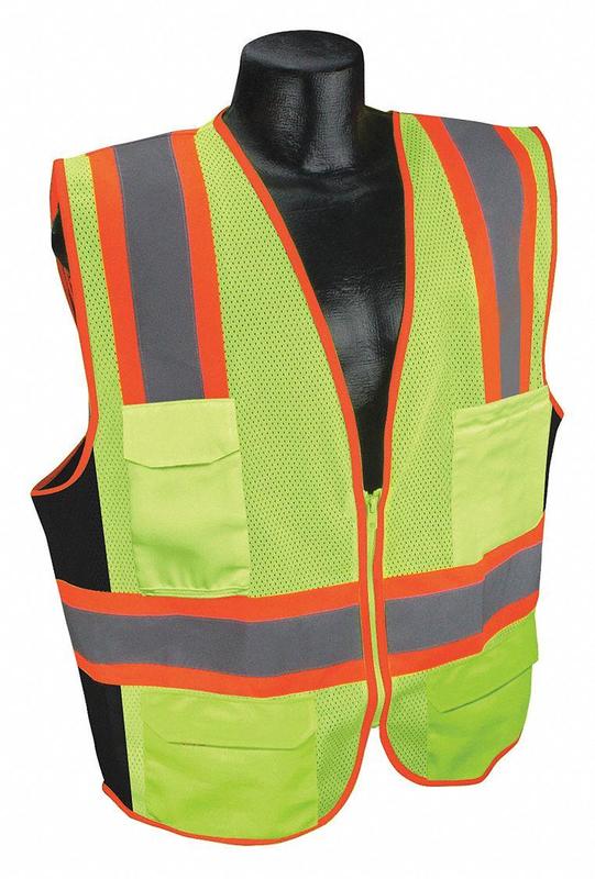 High Visibility Vest Yellow/Green 3XL MPN:53YM85