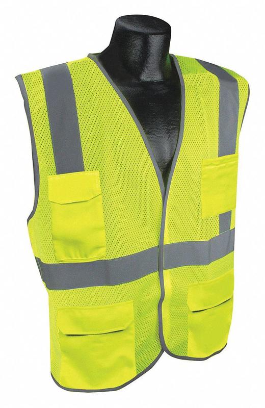 J6035 High Visibility Vest Yellow/Green S/M MPN:53YN33