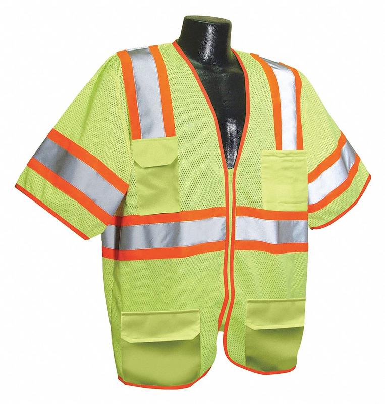 J6041 High Visibility Vest Yellow/Green 5XL MPN:53YP01