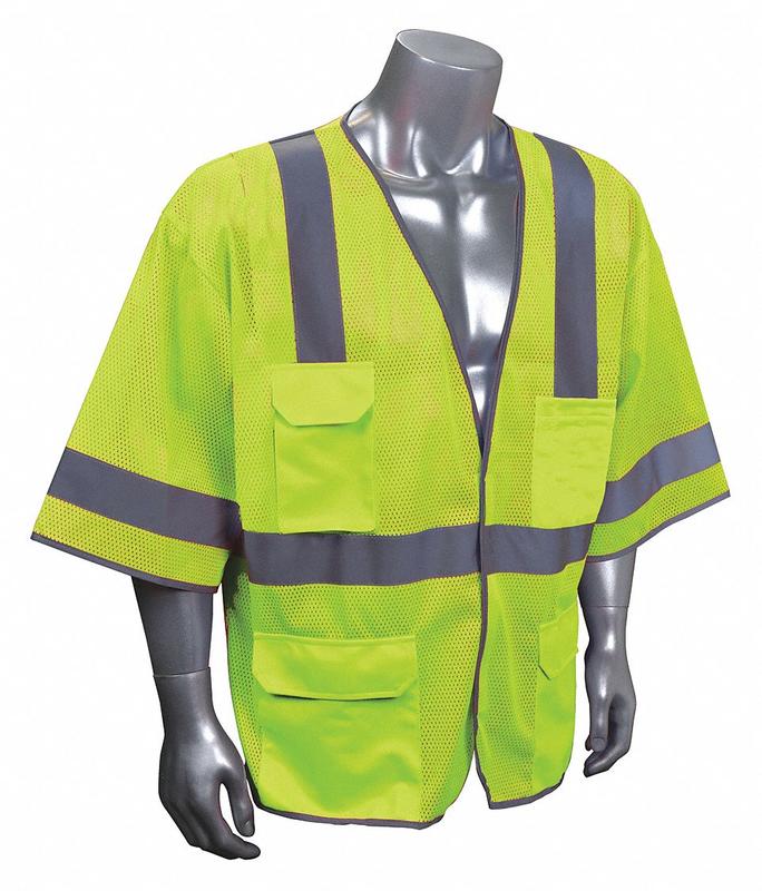 J6042 High Visibility Vest Yellow/Green S/M MPN:53YP06