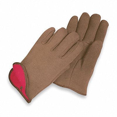 D1432 Jersey Gloves Brown L PR MPN:1AD87