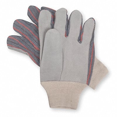D1558 Leather Gloves Gray L PR MPN:3ZL54