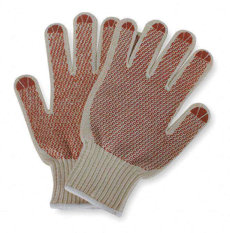 D1457 Knit Gloves Beige L PR MPN:4NGY6