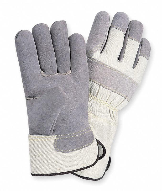 D1581 Leather Gloves Gray M PR MPN:1VT33