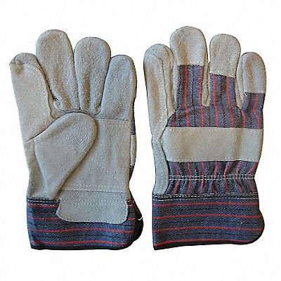 Leather Gloves Gray/Blue L PR MPN:20GZ01