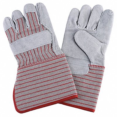 Leather Gloves L Gray/Red PR MPN:20GZ02