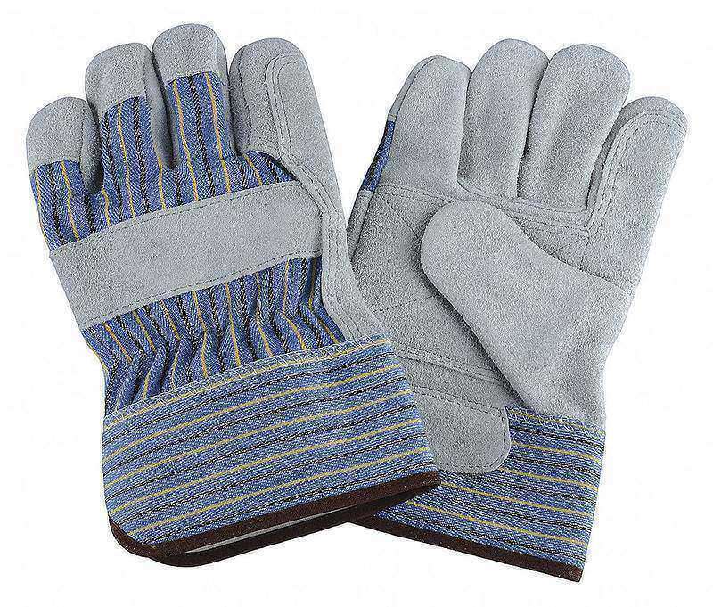 D1573 Leather Gloves Blue/Gray/Green S PR MPN:2MDD5
