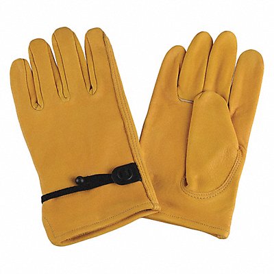 D1649 Leather Gloves Yellow L PR MPN:4TJY6