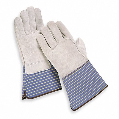 D1574 Leather Gloves Gray L PR MPN:5AR16