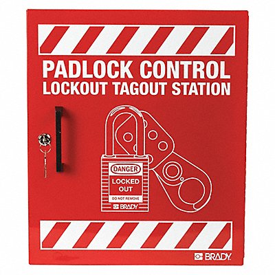 Lockout Station Red 15-1/2 H MPN:437R75