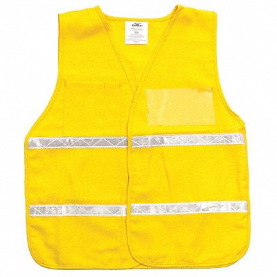 E4207 Safety Vest Yellow Legend Insert Univsl MPN:8X769