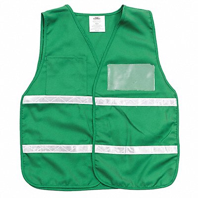 E4207 Safety Vest Green Legend Insert Univsl MPN:8ZH74