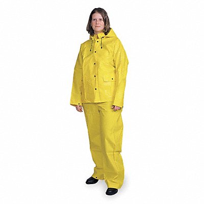 D2286 Rain Suit Jacket/Bib Unrated Yellow 3XL MPN:1FBB7